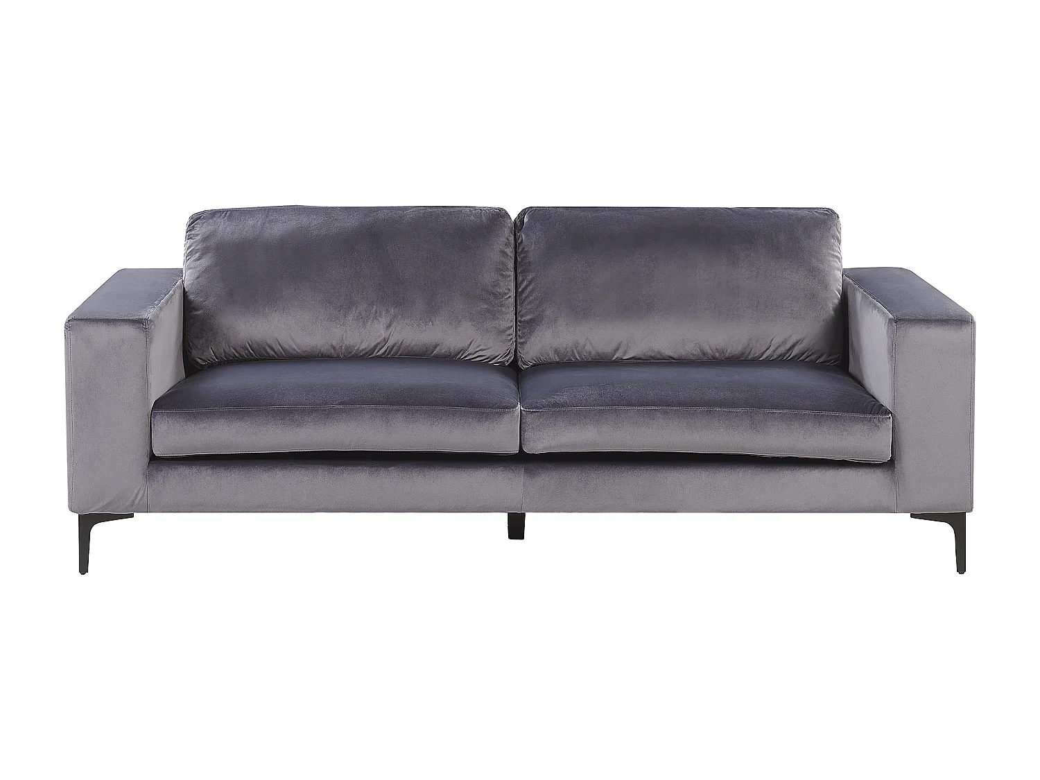 Bank VADSTENA Fluweel Donkergrijs 3-zitter