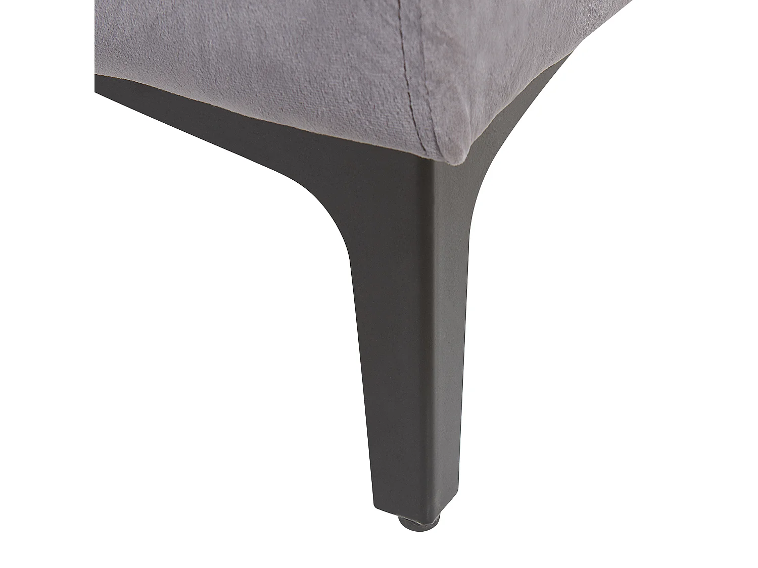 Sofá VADSTENA Veludo Cinzento escuro 3 lugares