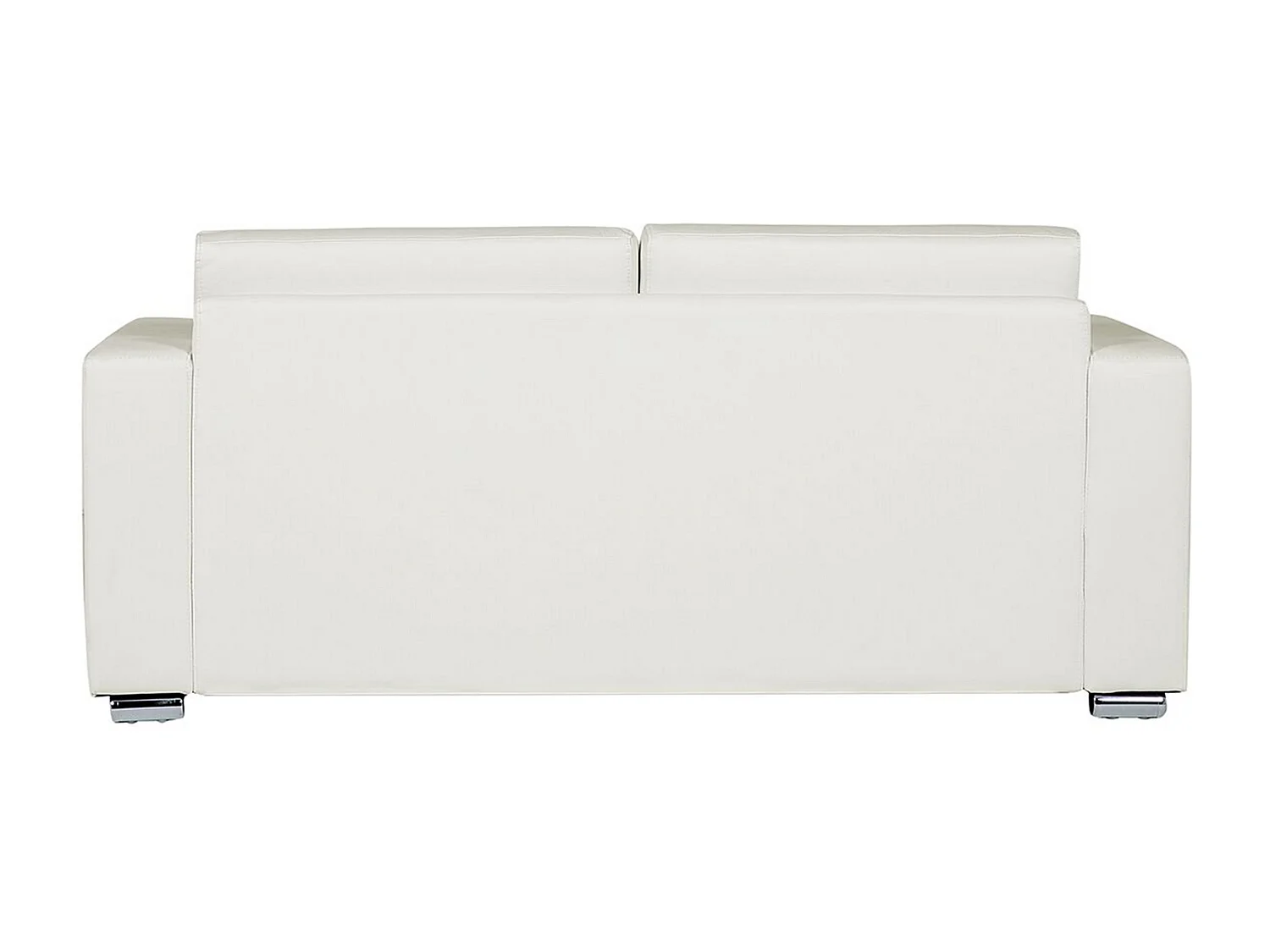 Sofa HELSINKI Echtleder Weiss 3-Sitzer