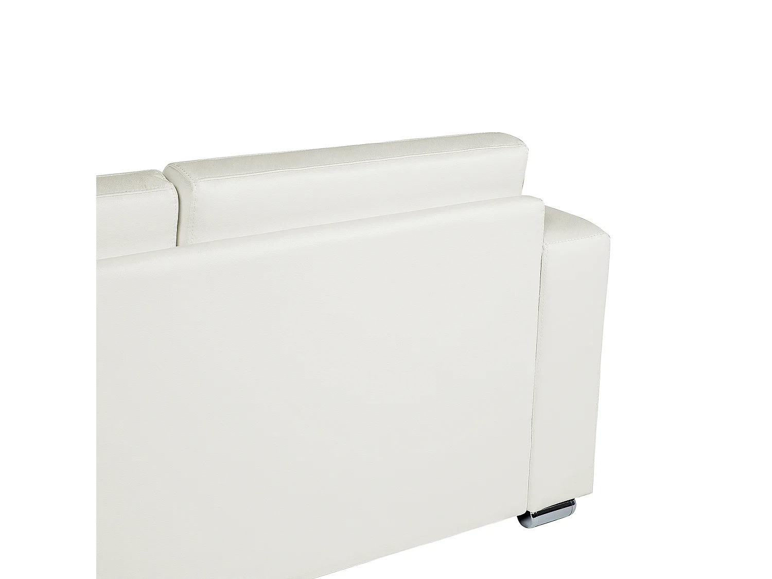 Sofa HELSINKI Echtleder Weiss 3-Sitzer