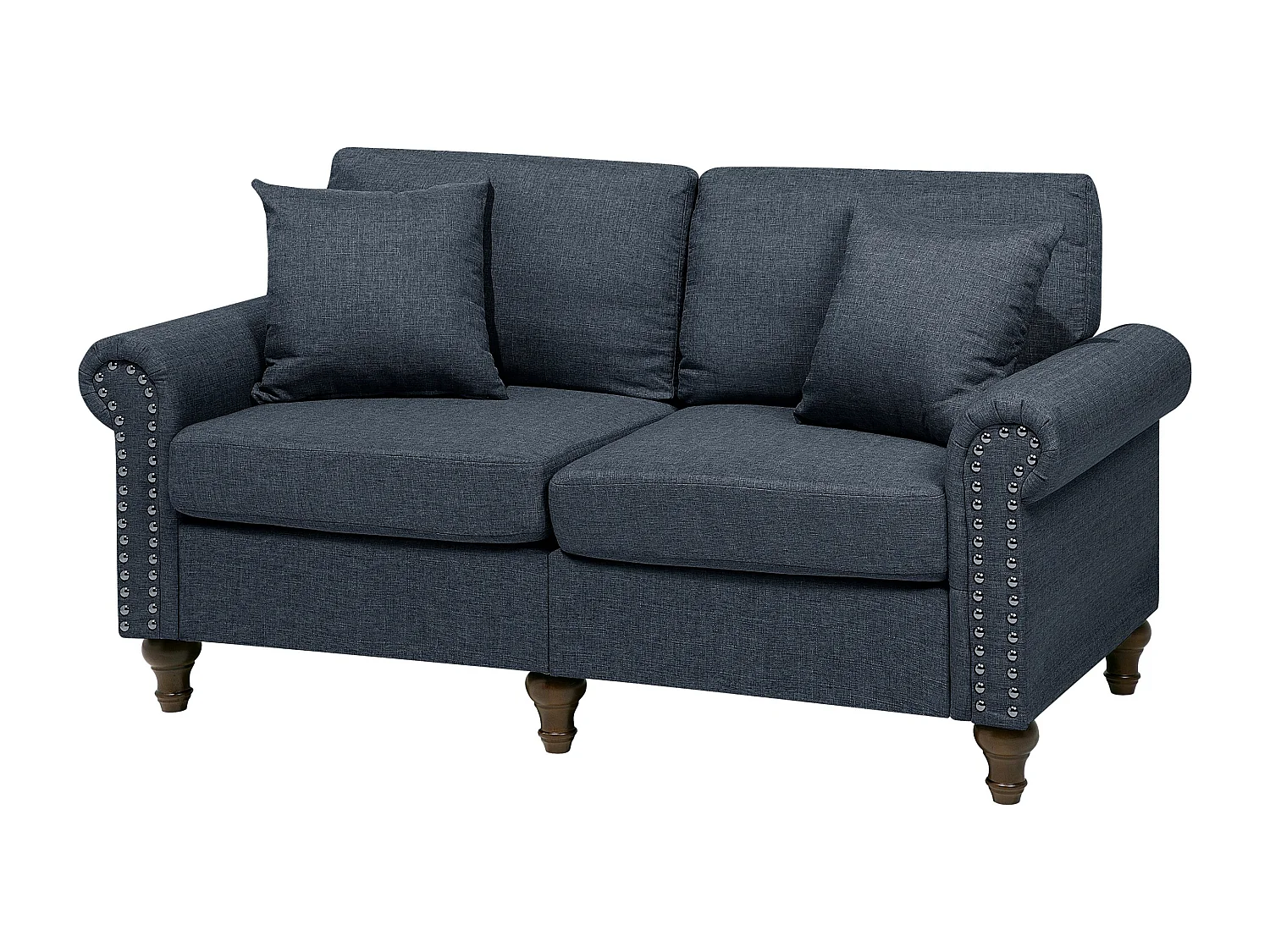 Canapé OTRA Tissu Gris foncé 2 places