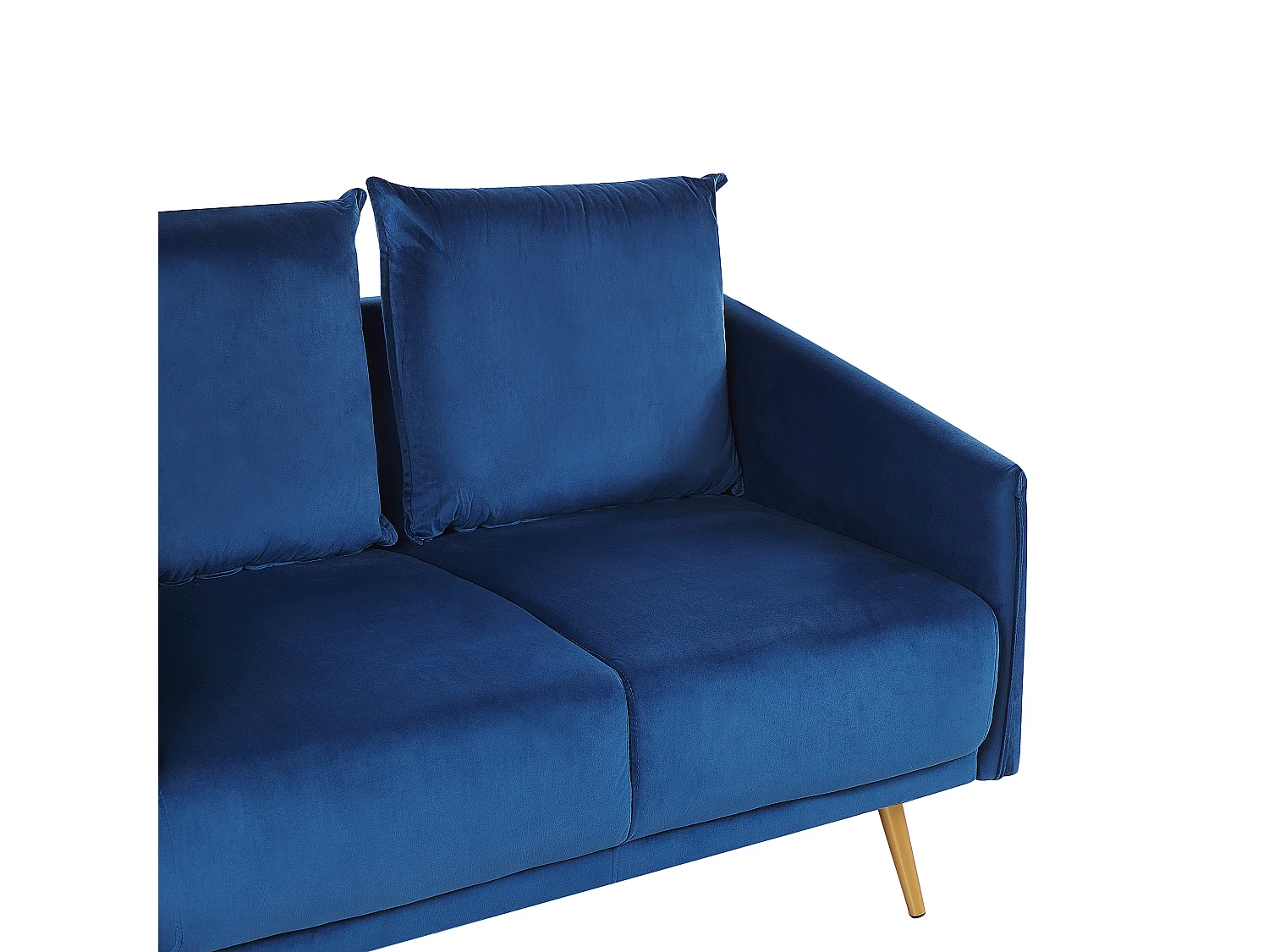 Canapé MAURA Velours Bleu marine 2 places