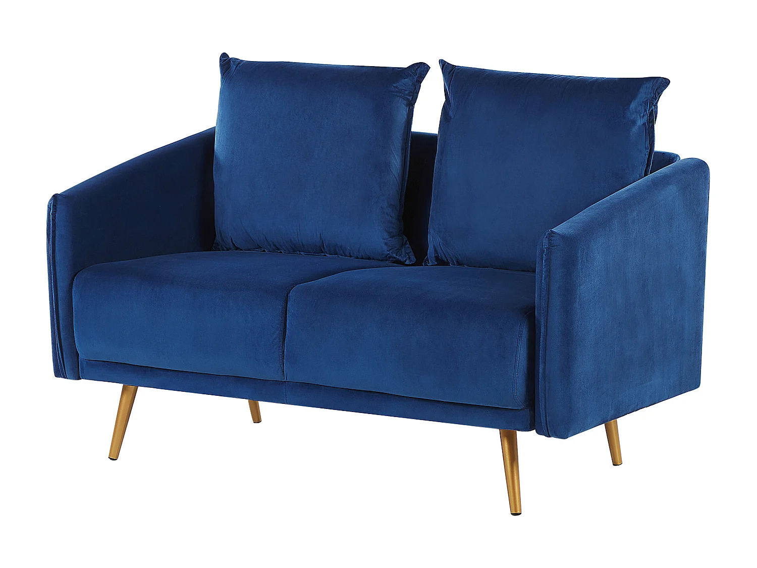 Bank MAURA Fluweel Marineblauw 2-zitter