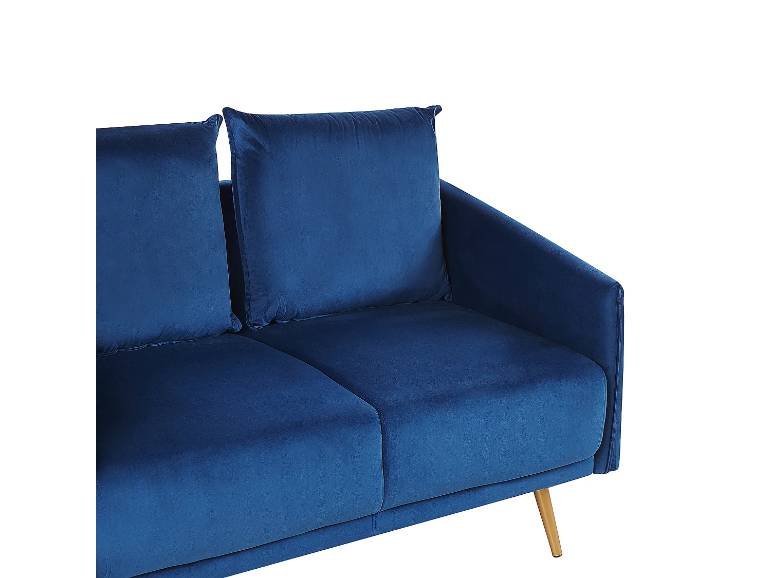 Bank MAURA Fluweel Marineblauw 2-zitter