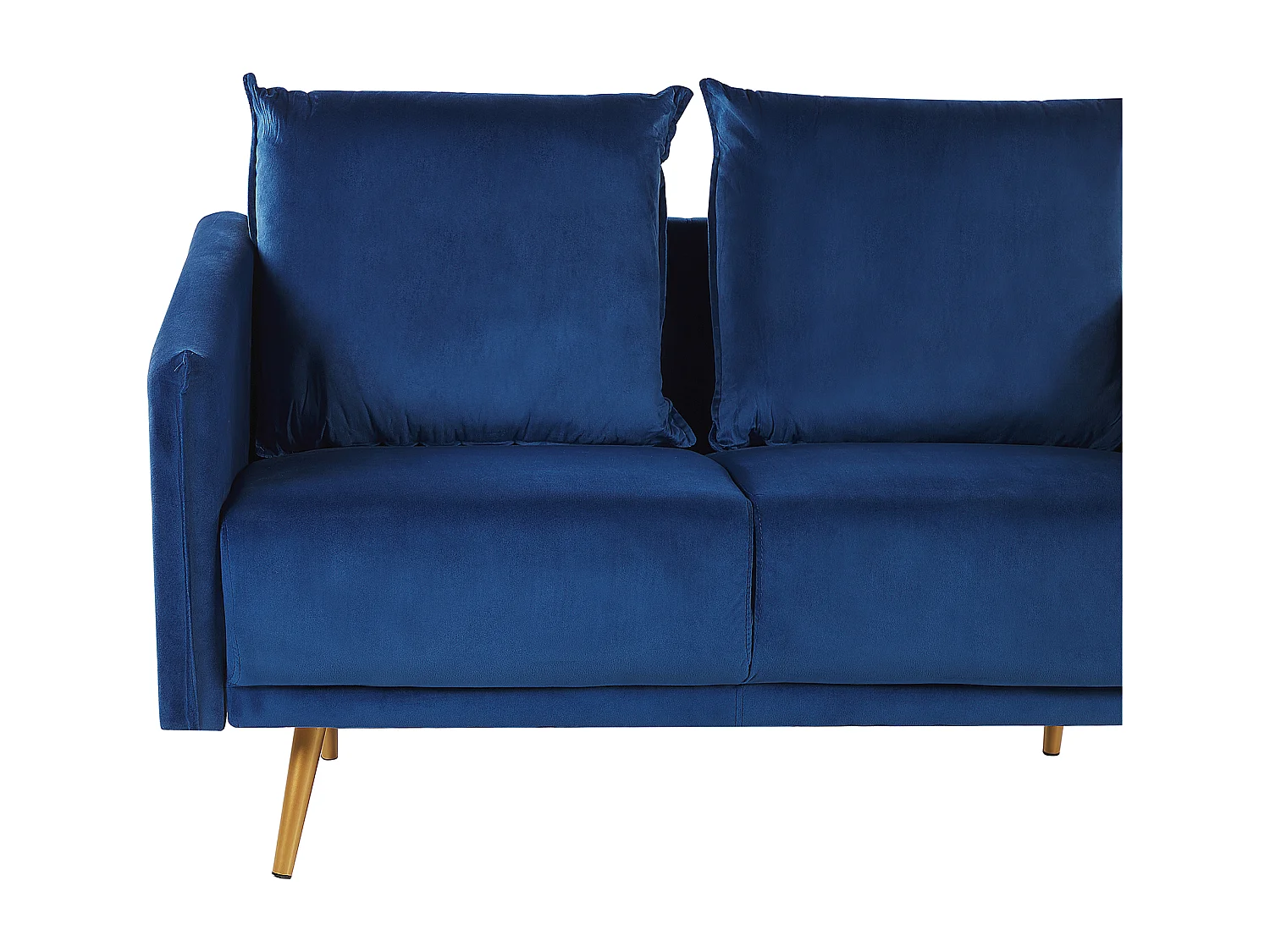 Bank MAURA Fluweel Marineblauw 2-zitter