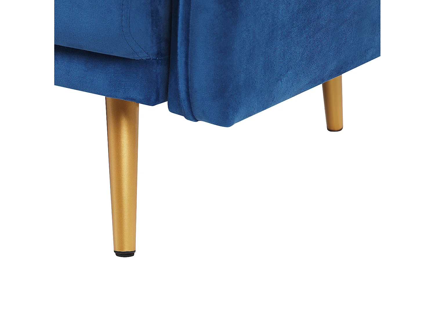 Bank MAURA Fluweel Marineblauw 2-zitter