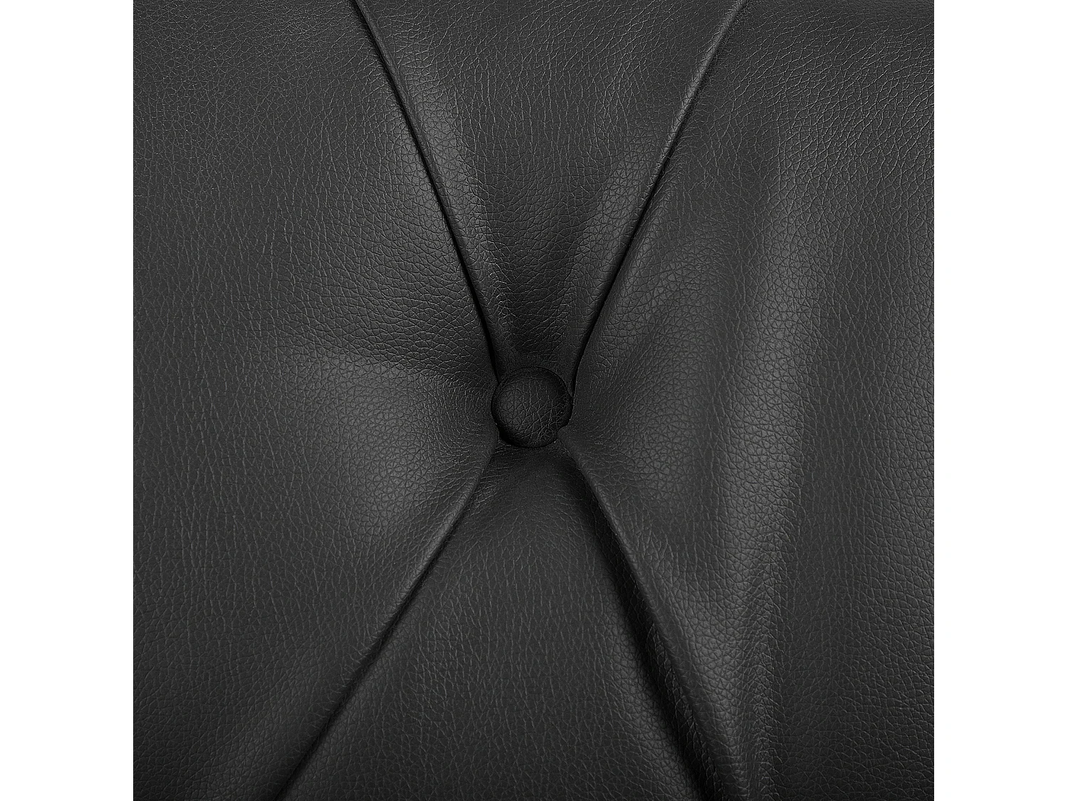 Canapé 3 places CHESTERFIELD Cuir PU Noir