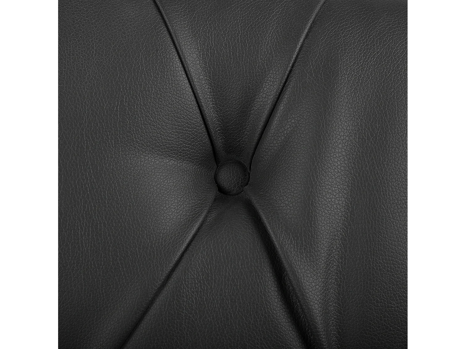 Canapé 3 places CHESTERFIELD Cuir PU Noir