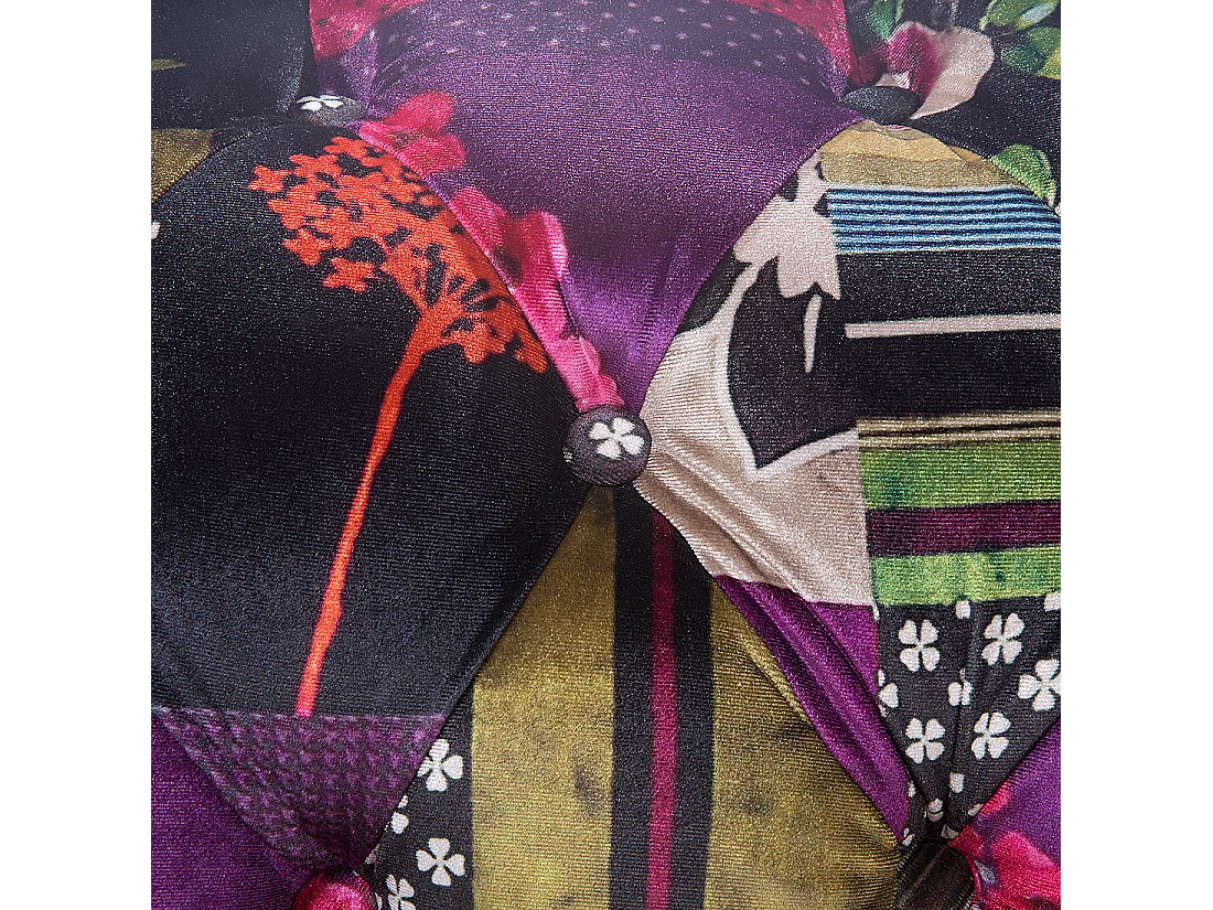 Sofá CHESTERFIELD Tecido Violeta 3 lugares