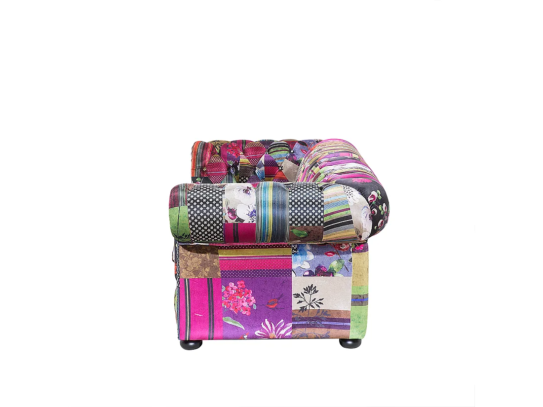 Sofá CHESTERFIELD Tela Violeta 3 plazas