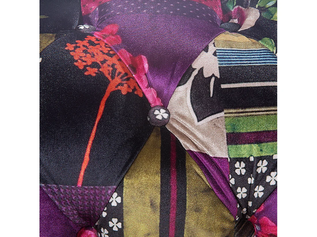 Sofá CHESTERFIELD Tela Violeta 3 plazas