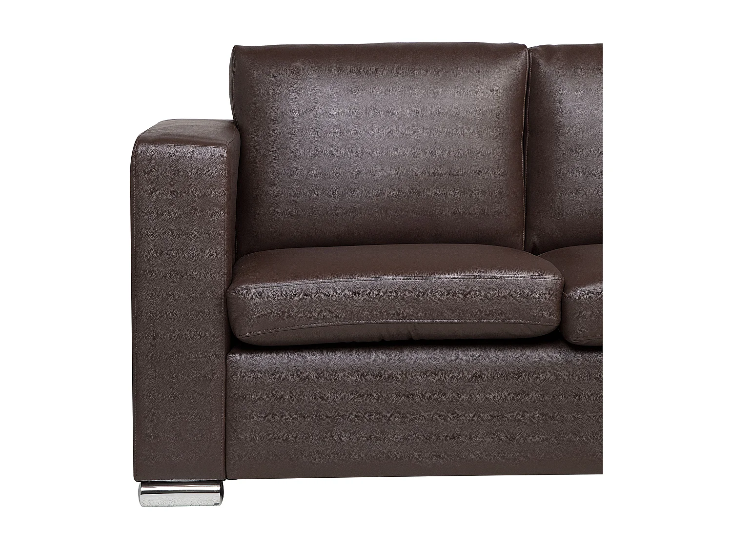 Klassisches Sofa Echtleder 2-Sitzer braun Helsinki