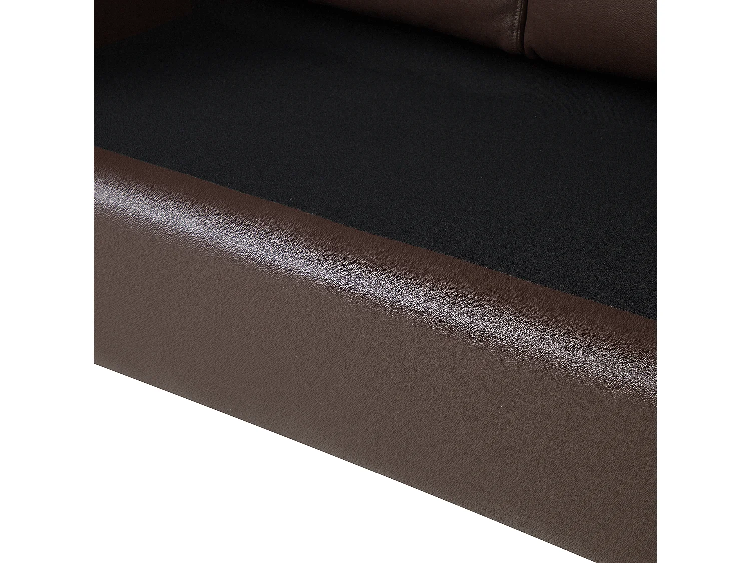 Klassisches Sofa Echtleder 2-Sitzer braun Helsinki