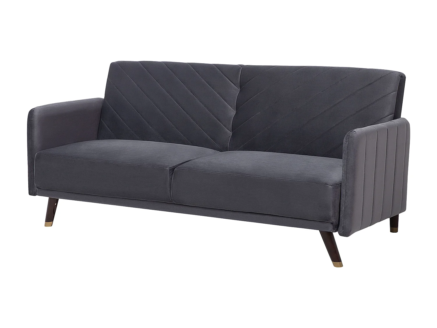 Sofá cama SENJA Terciopelo Gris 3 plazas