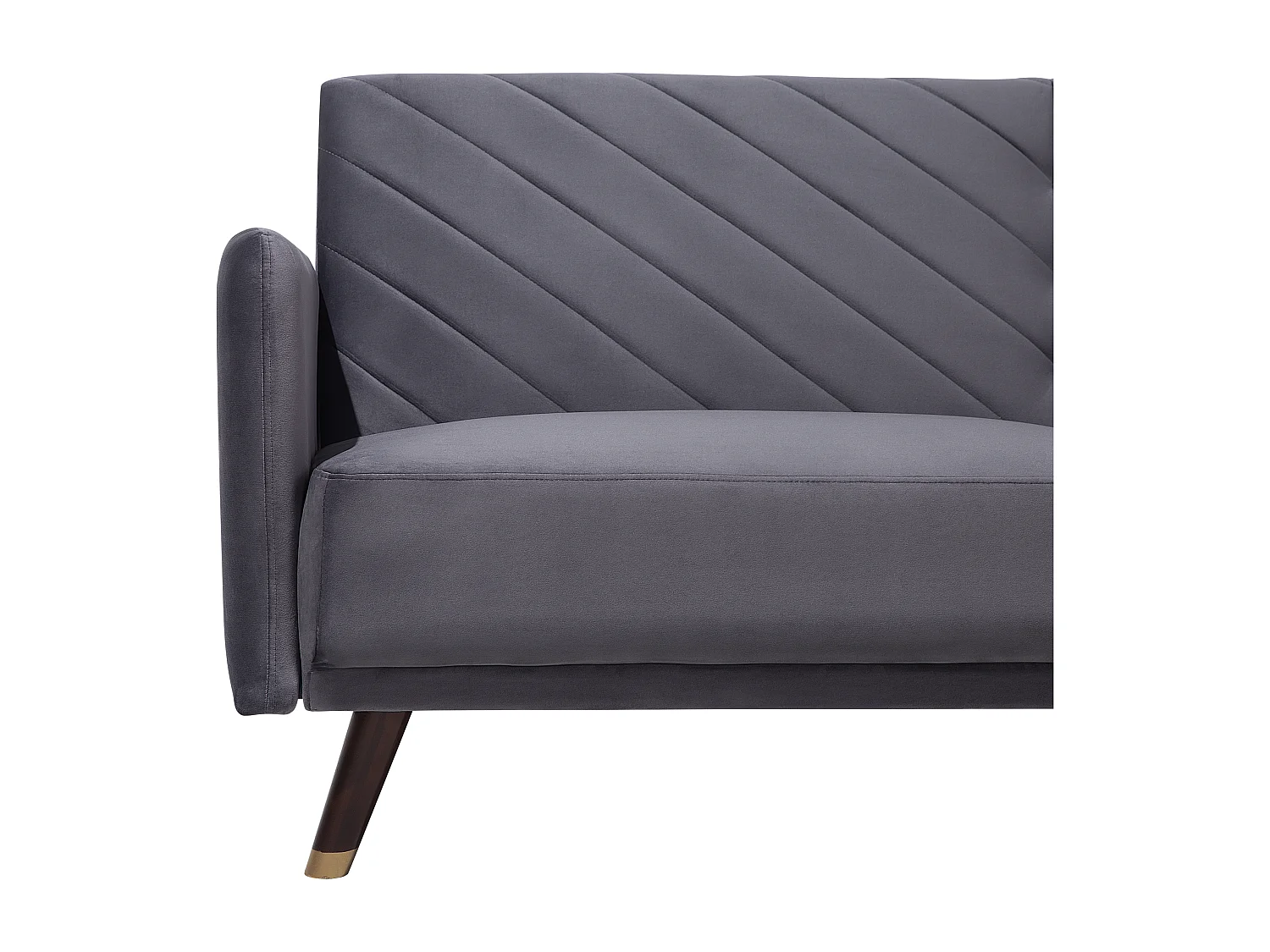 Sofá cama SENJA Terciopelo Gris 3 plazas