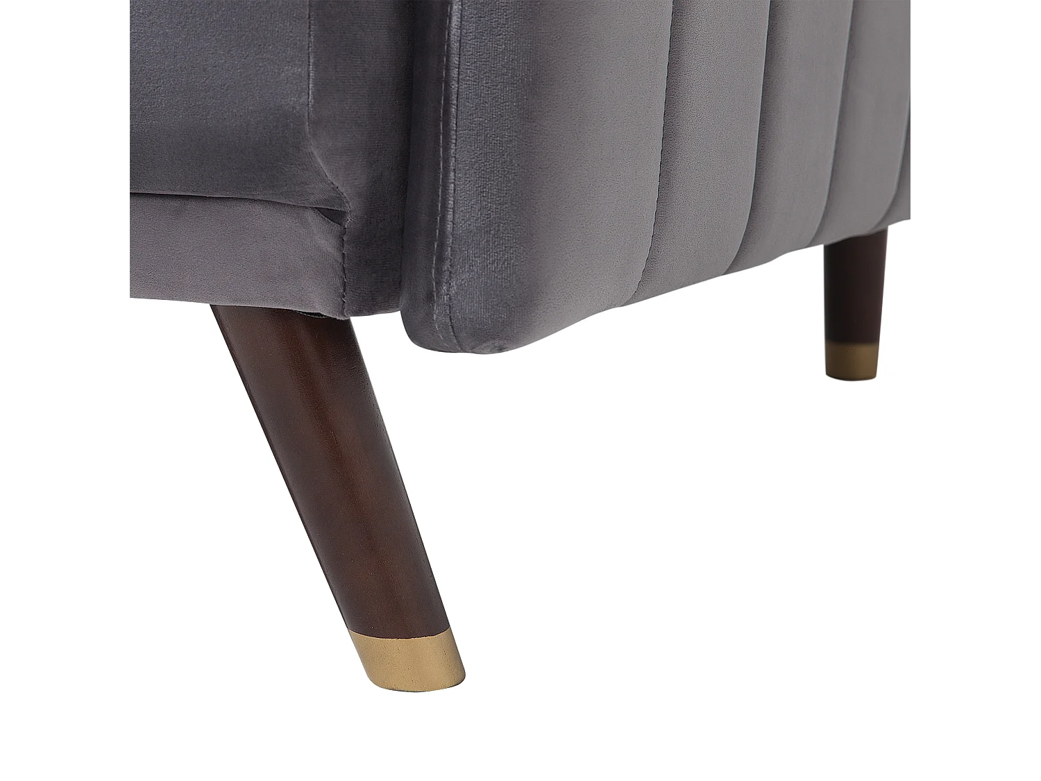 Sofá cama SENJA Terciopelo Gris 3 plazas