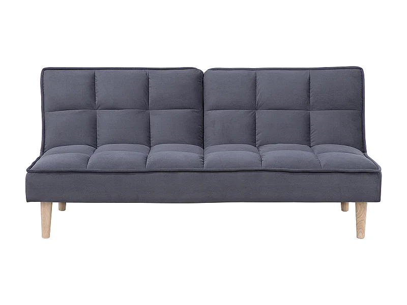 Canapé-lit 3 places SILJAN Tissu Gris foncé