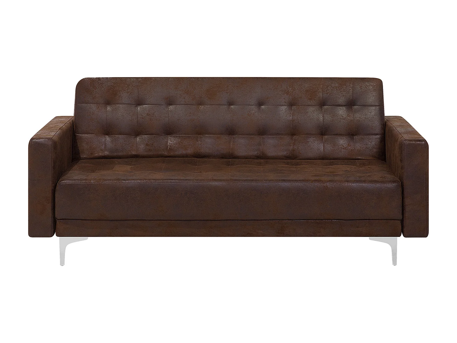 Slaapbank ABERDEEN Kunstleer Bruin 3-zitter