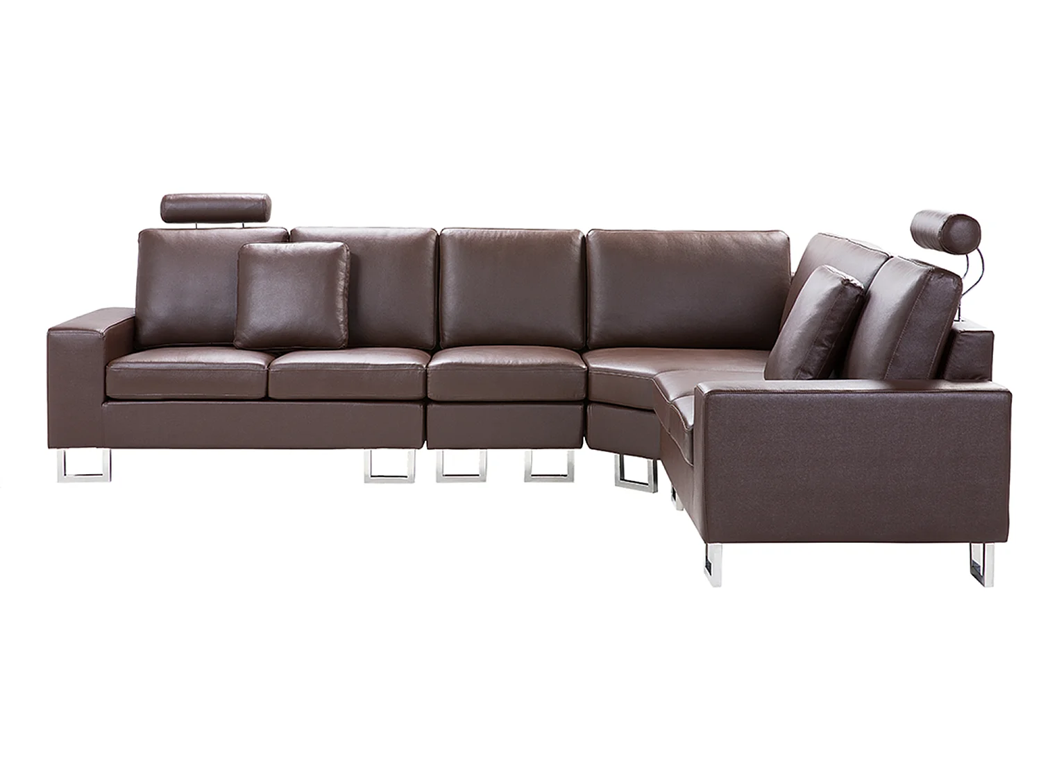 Canapé Angle à Gauche - Stockholm - Cuir, Marron