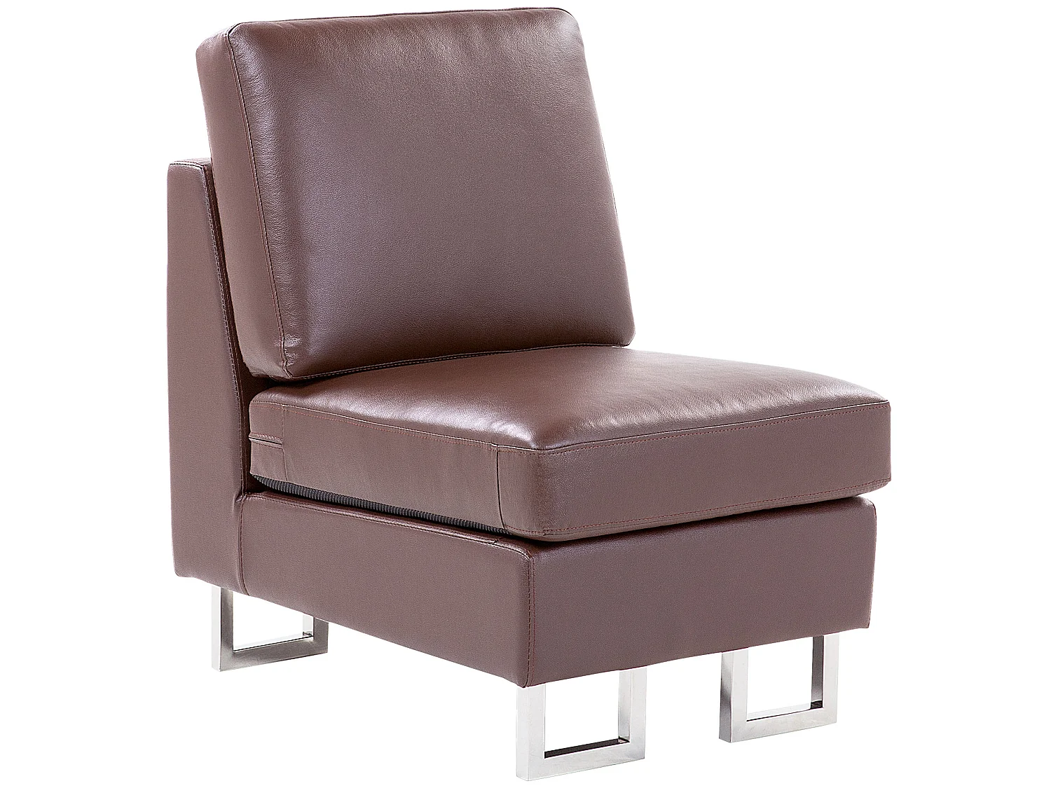 Hoekbank leer bruin linkszijdig STOCKHOLM