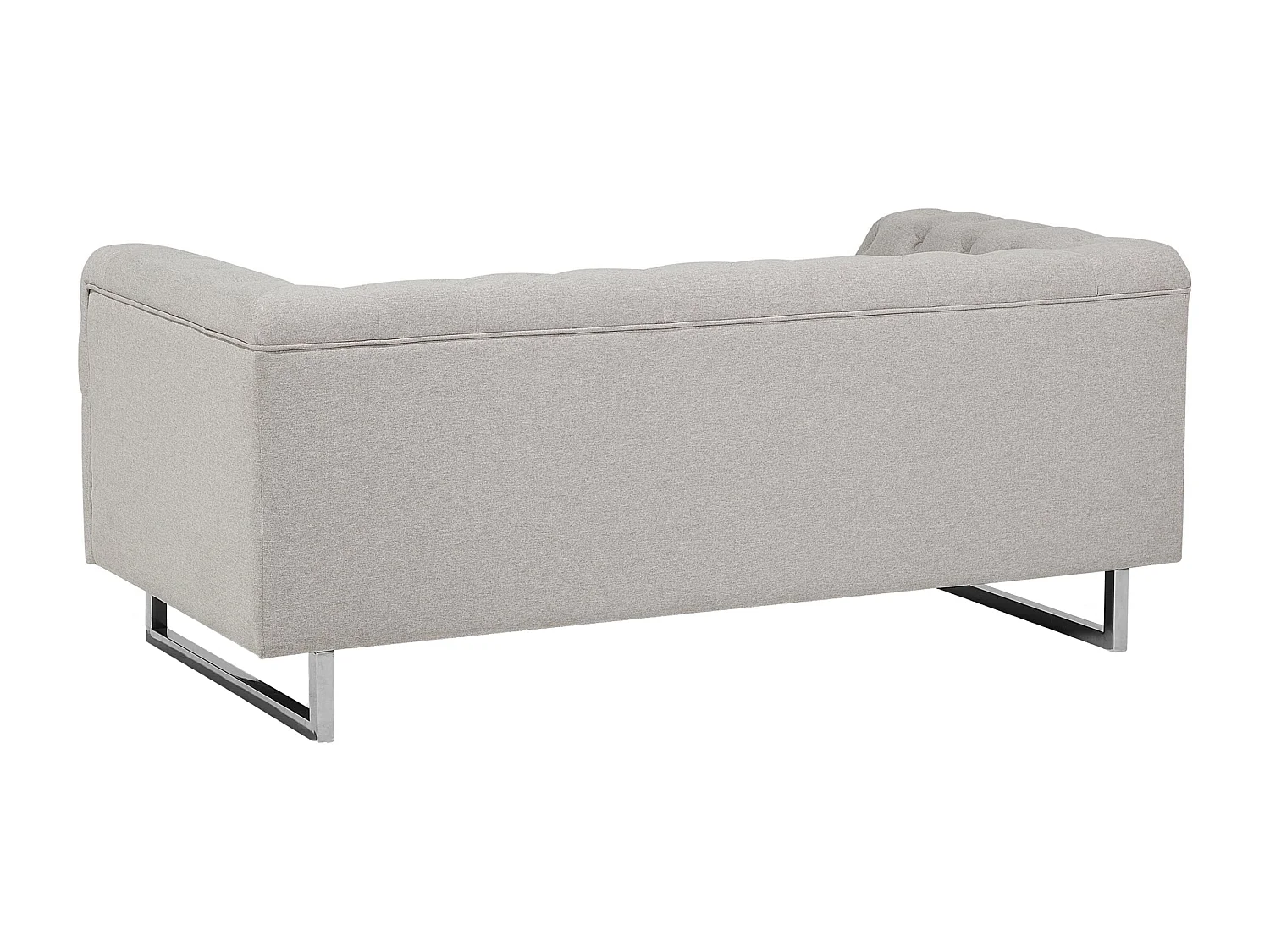 Sofa VISSLAND Stoff Hellbeige 2-Sitzer