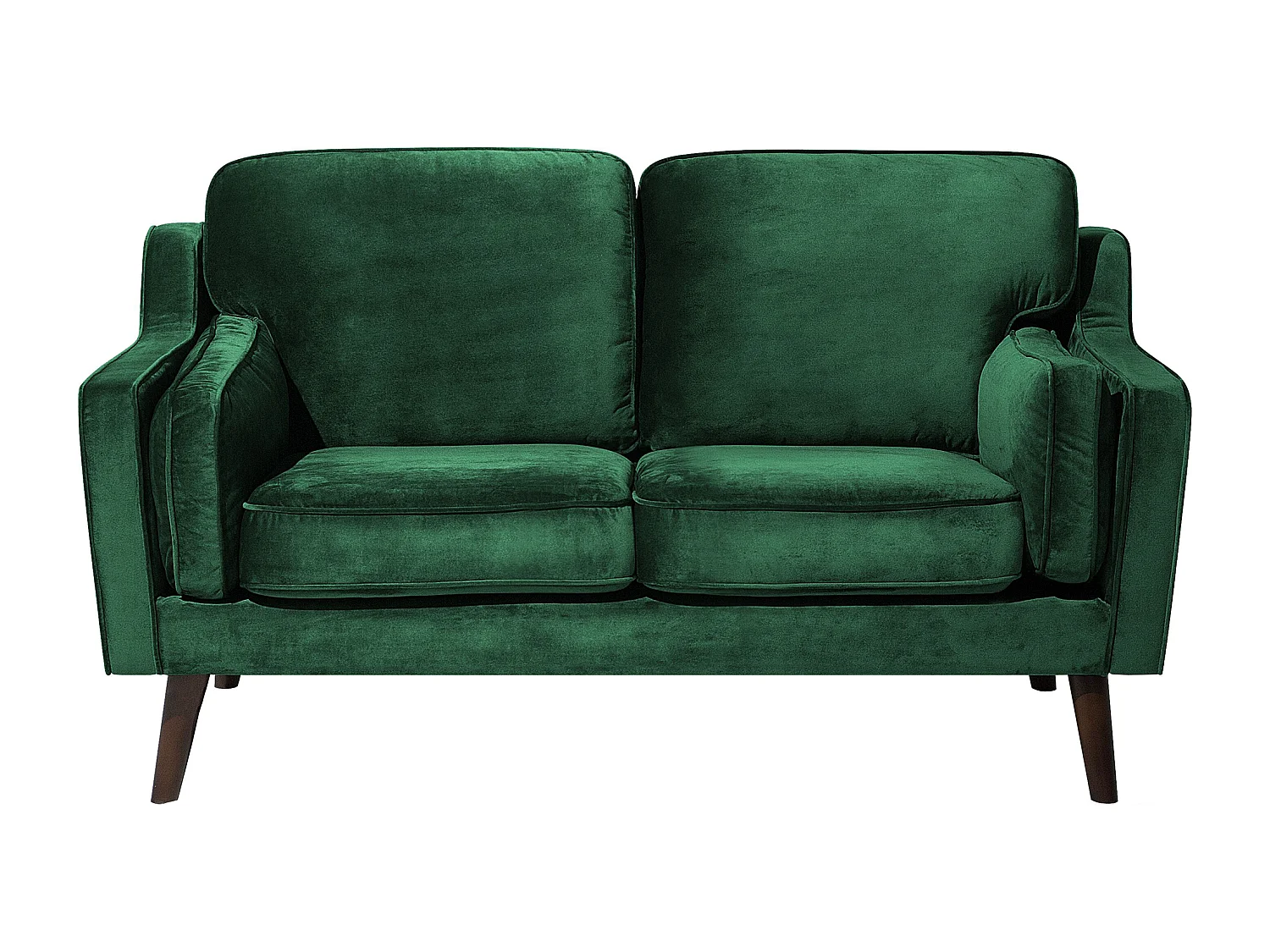 Sofá LOKKA Terciopelo Verde esmeralda 2 plazas