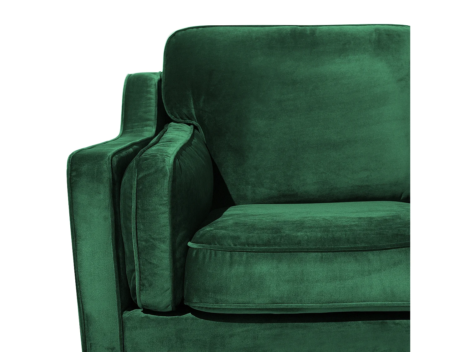 Canapé LOKKA Velours Vert émeraude 2 places