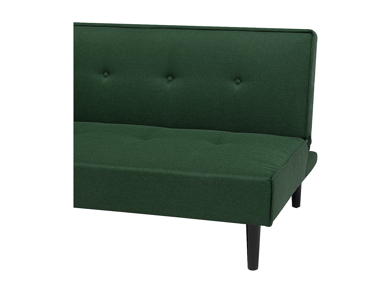 Divano letto VISBY Tessuto Verde scuro 3 posti