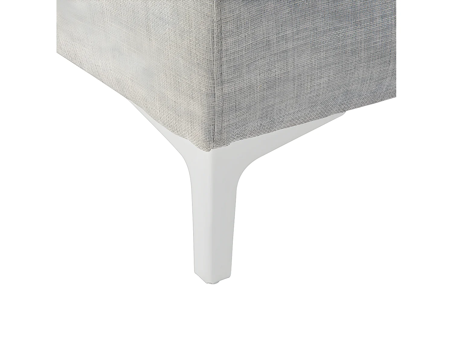 Canapé d'Angle Côté Droit en Tissu Gris Clair 4 Places Housses Amovibles Kiruna