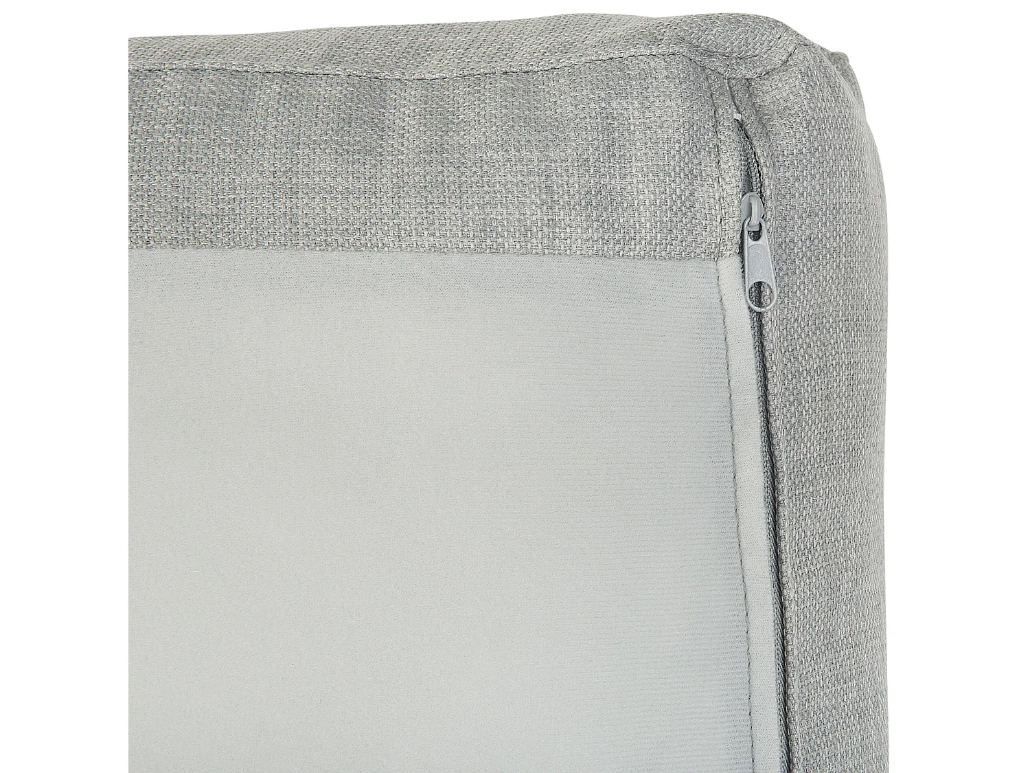 Canapé d'Angle Côté Droit en Tissu Gris Clair 4 Places Housses Amovibles Kiruna