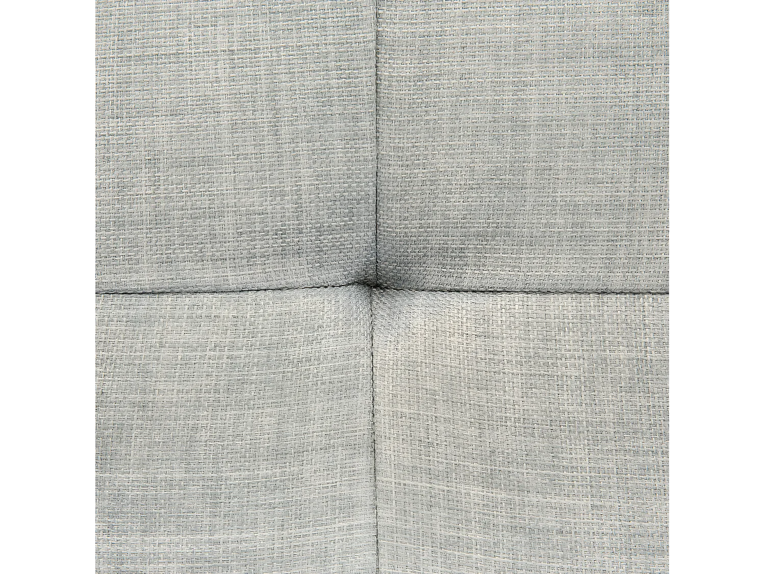 4-Sitzer Ecksofa Stoff hellgrau mit Chaiselongue rechts silberne Füße Kiruna