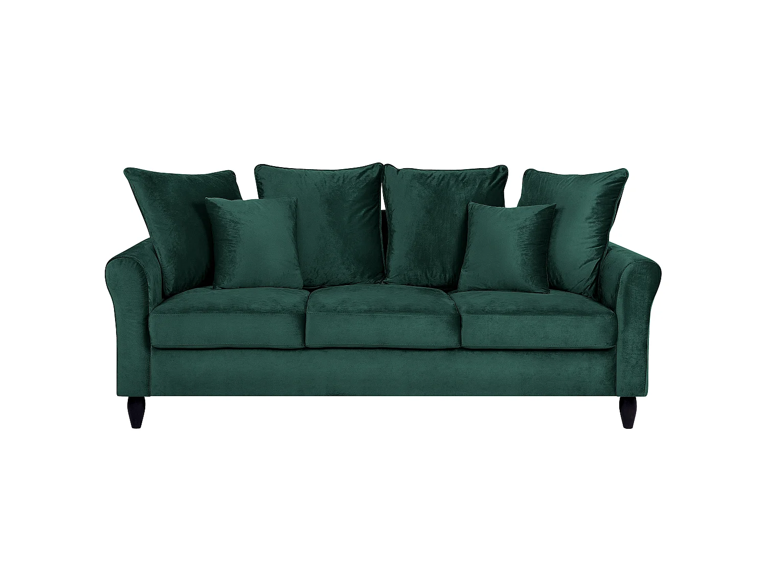 Sofá BORNHOLM Terciopelo Verde oscuro 3 plazas