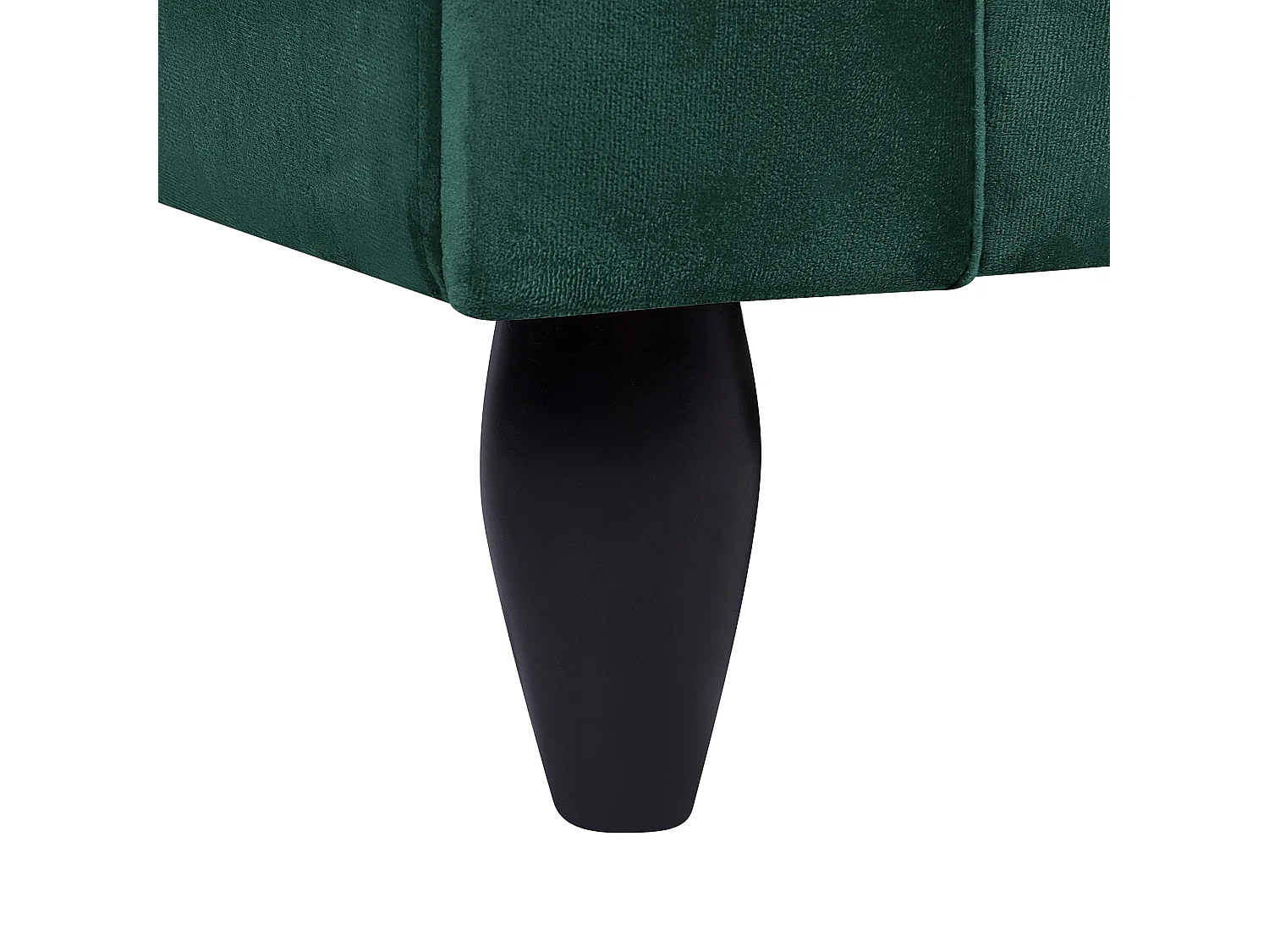 Sofá BORNHOLM Terciopelo Verde oscuro 3 plazas