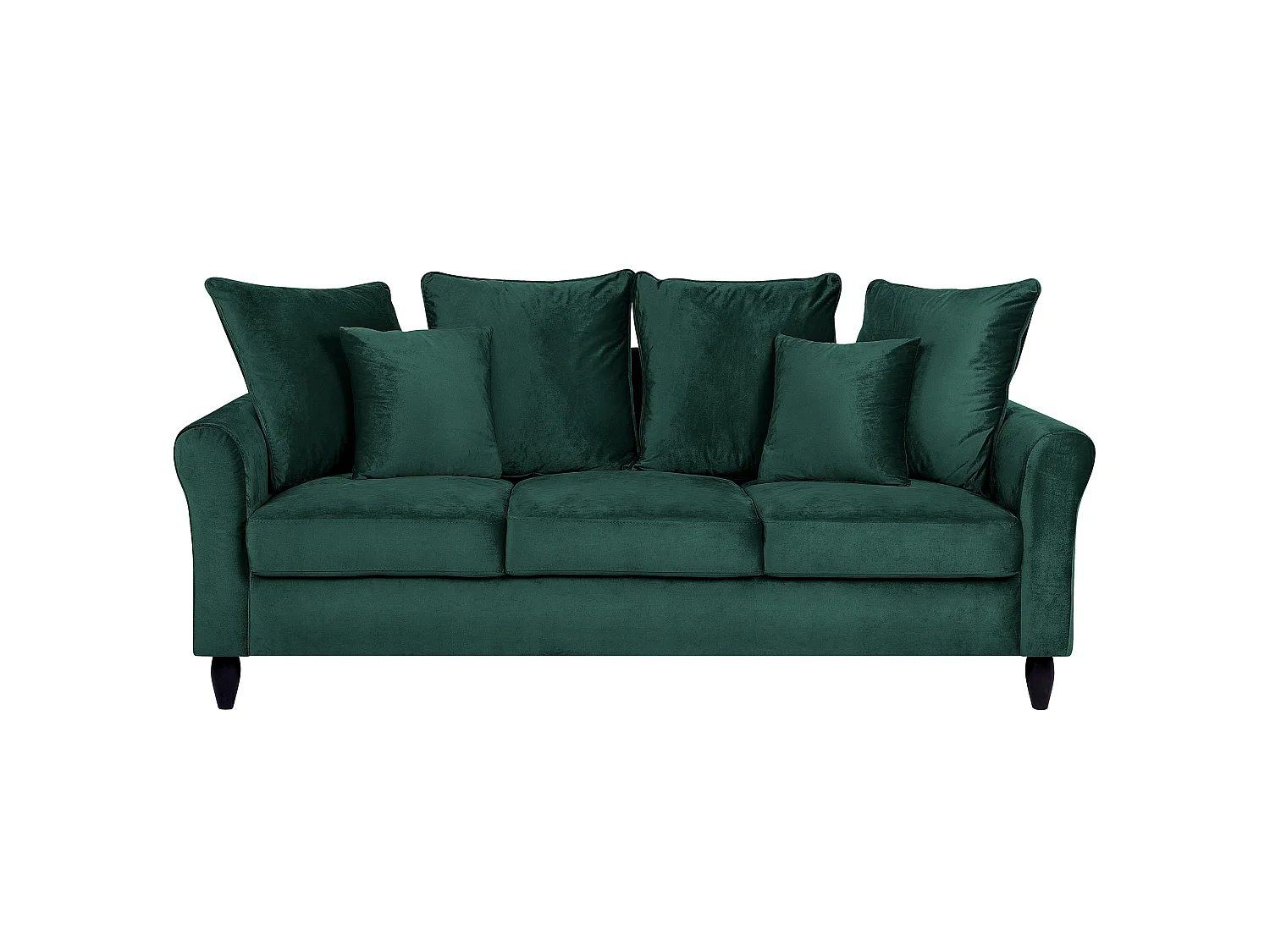 Sofá BORNHOLM Terciopelo Verde oscuro 3 plazas