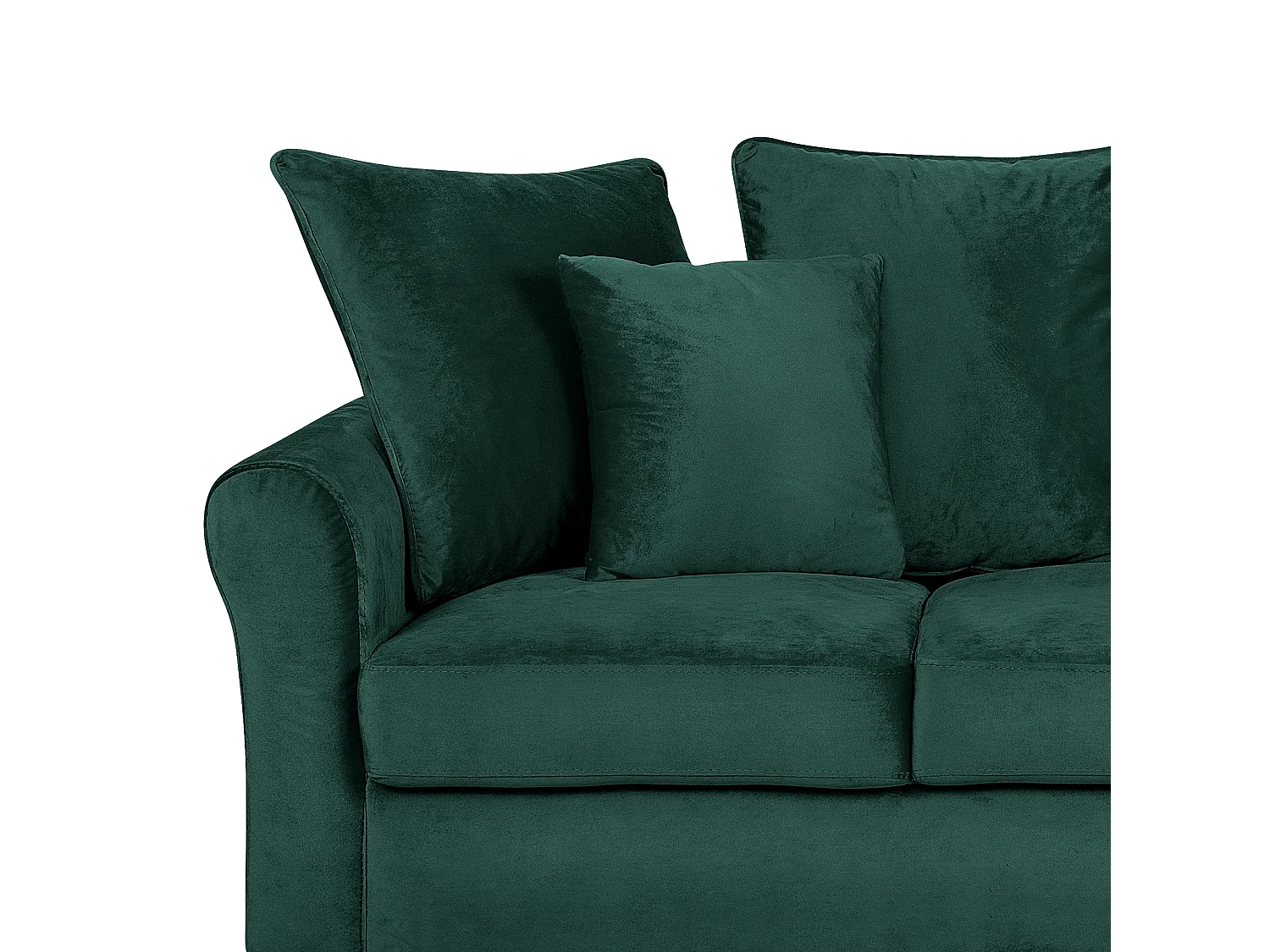 Sofá BORNHOLM Terciopelo Verde oscuro 3 plazas