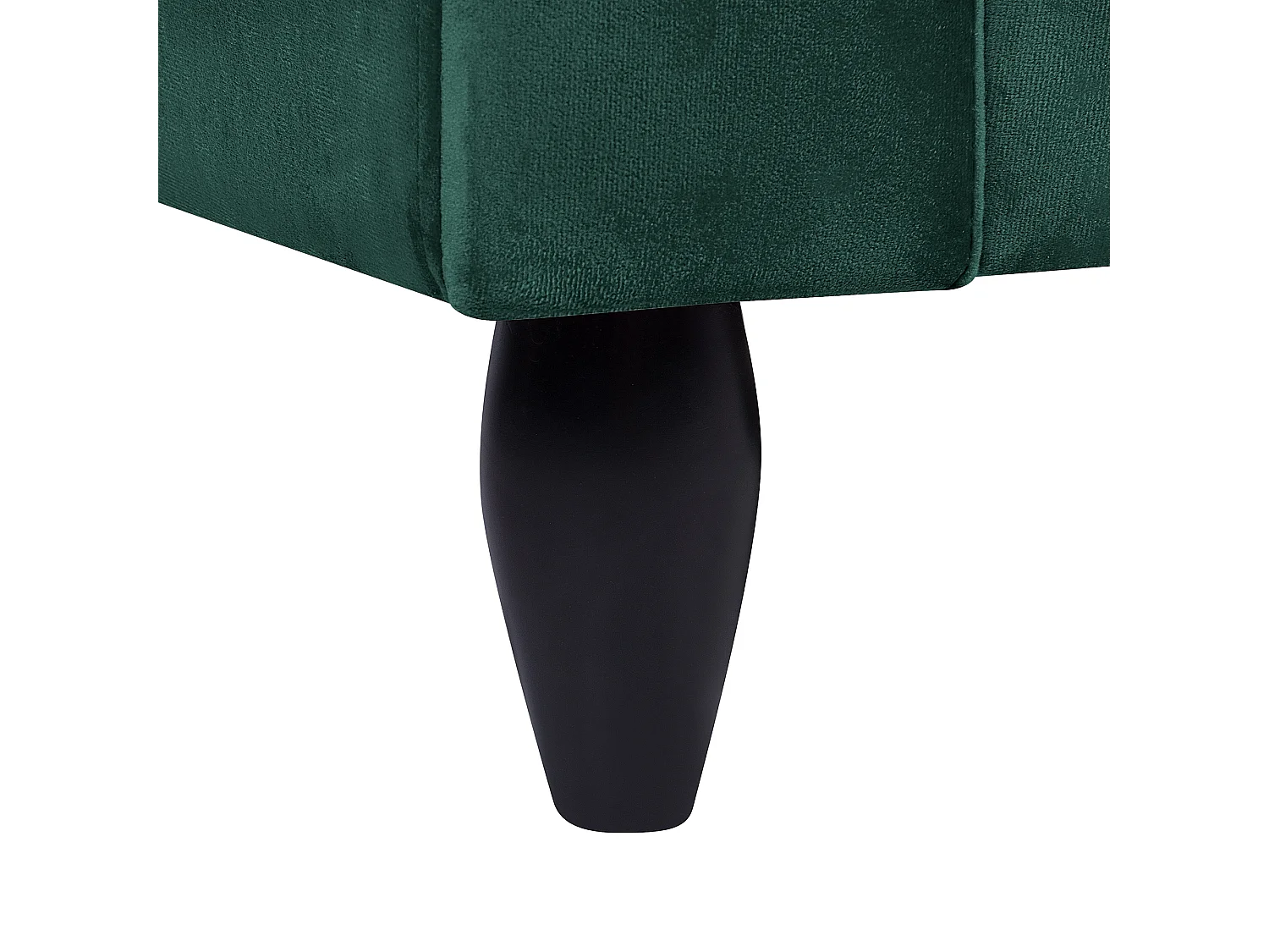 Sofá BORNHOLM Terciopelo Verde oscuro 3 plazas