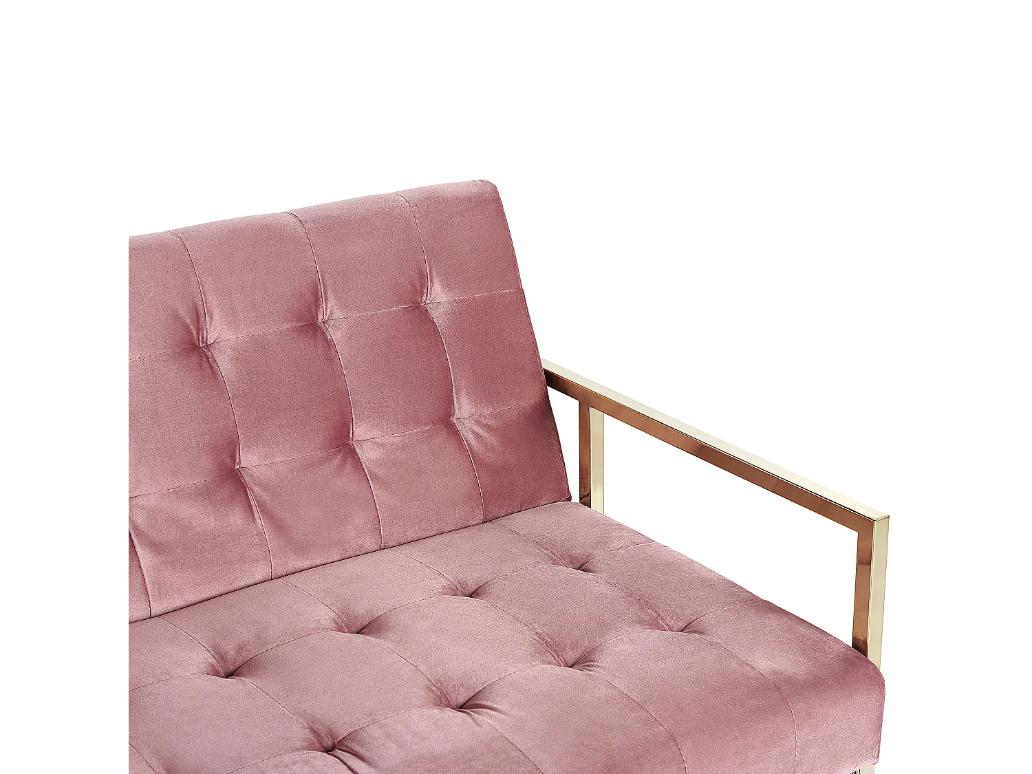 Schlafsofa MARSTAL Samtstoff Rosa 3-Sitzer