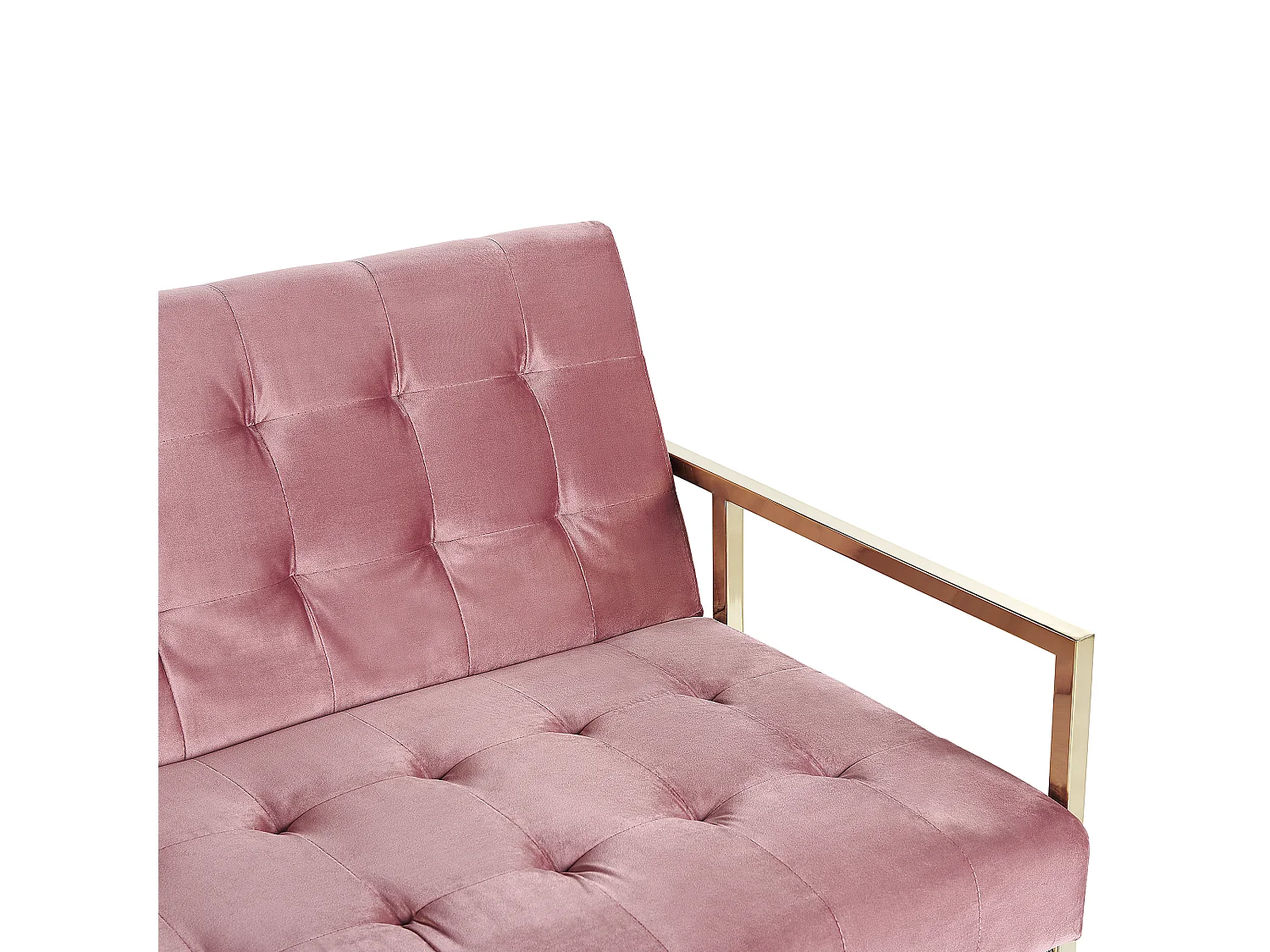 Slaapbank MARSTAL Fluweel Roze 3-zitter