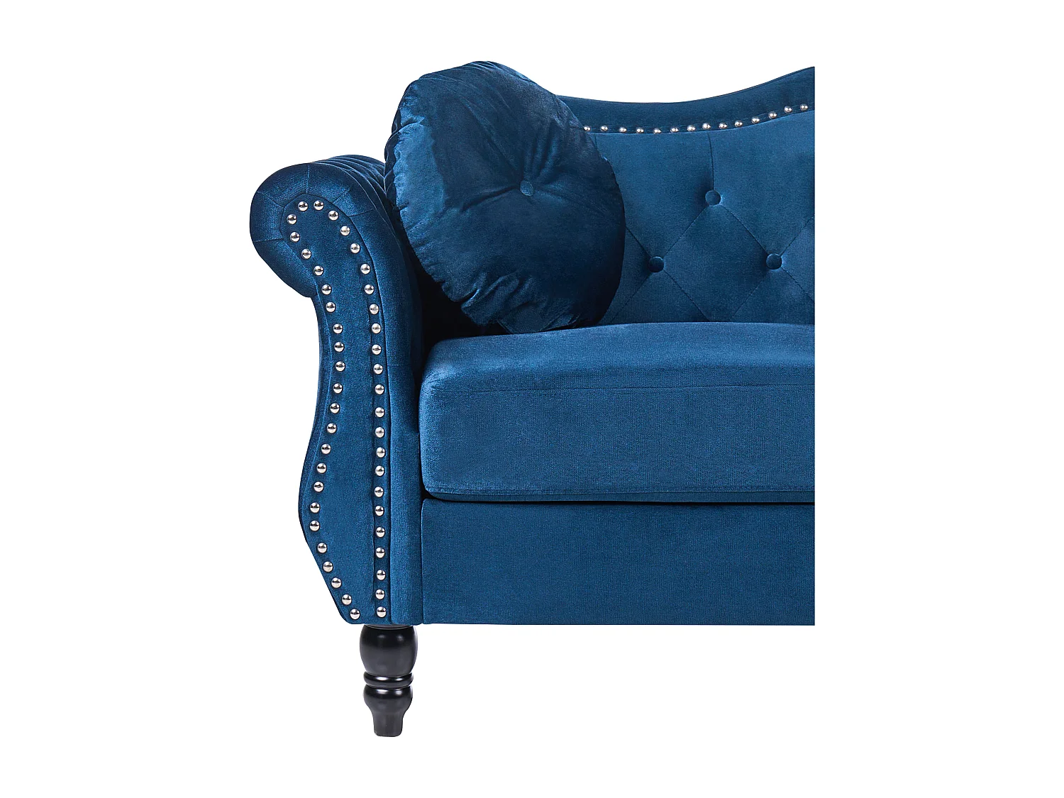 Bank SKIEN Fluweel Marineblauw 2-zitter