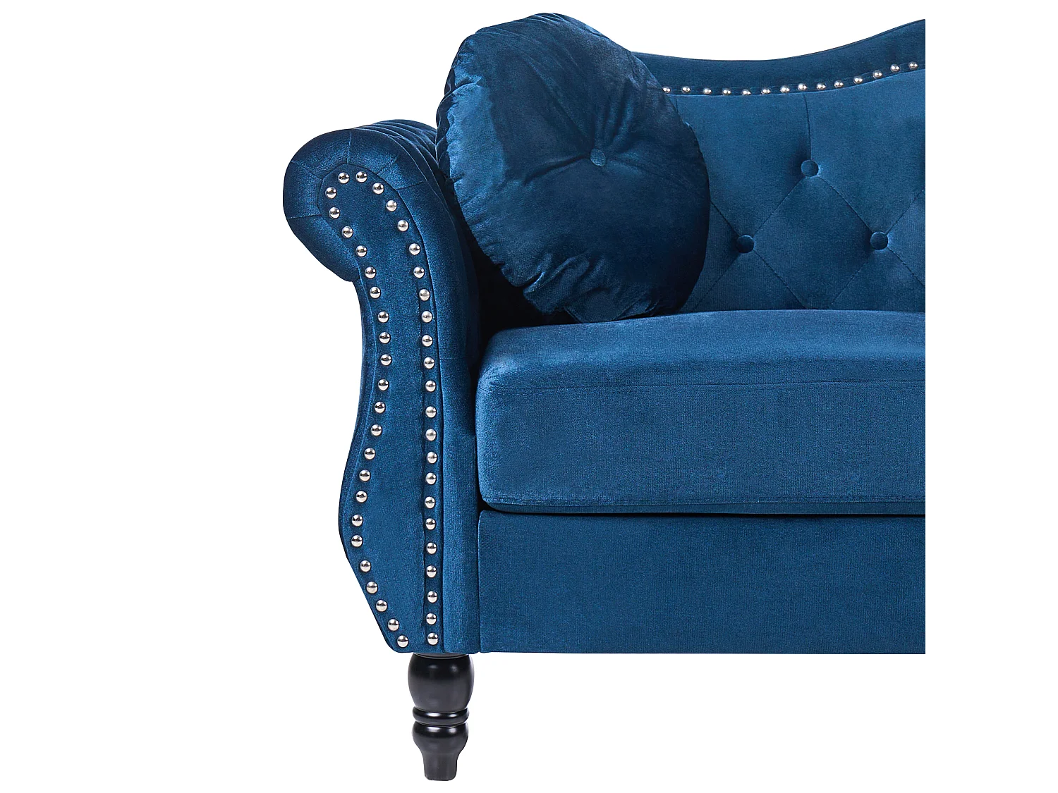 Canapé SKIEN Velours Bleu marine 2 places