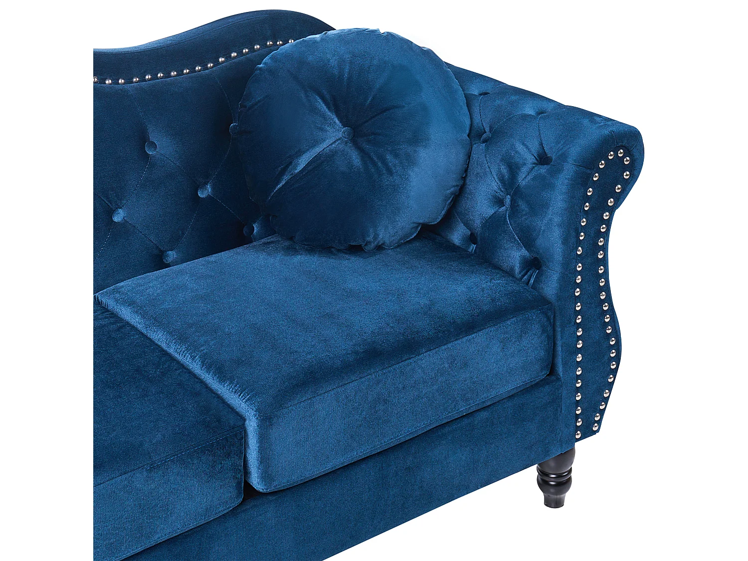 Bank SKIEN Fluweel Marineblauw 2-zitter