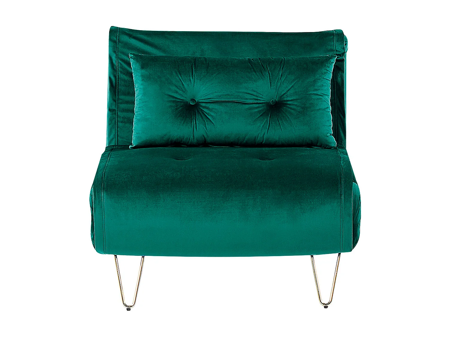 Fauteuil convertible VESTFOLD Velours Vert foncé