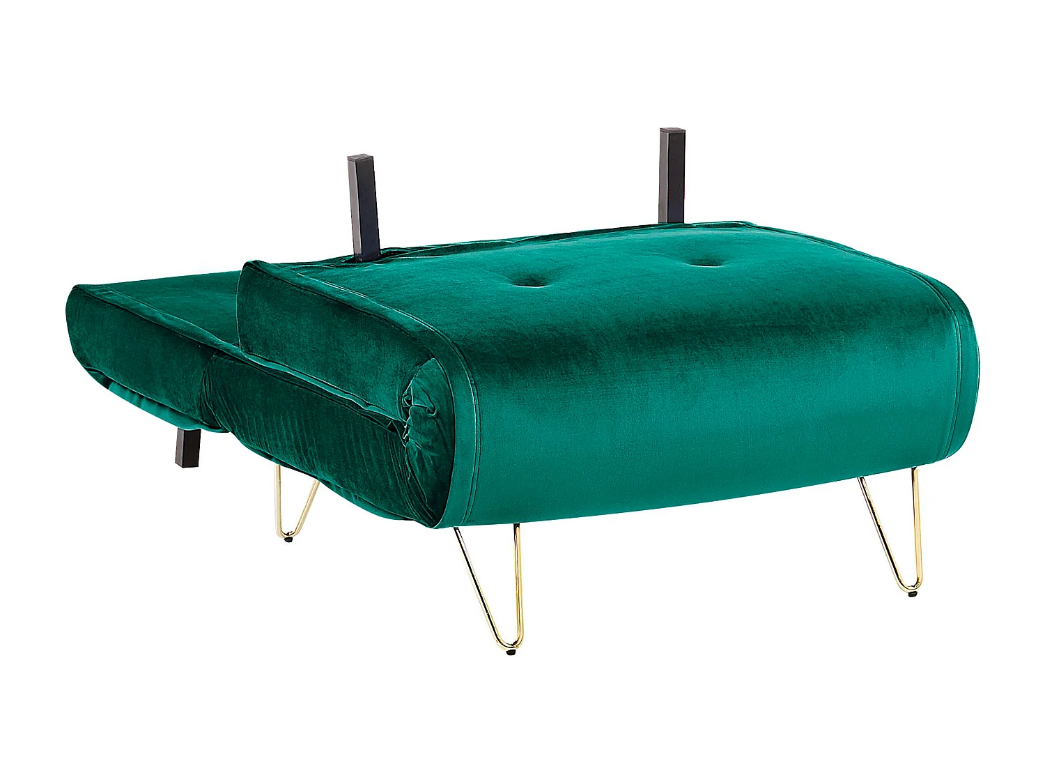 Fauteuil convertible VESTFOLD Velours Vert foncé