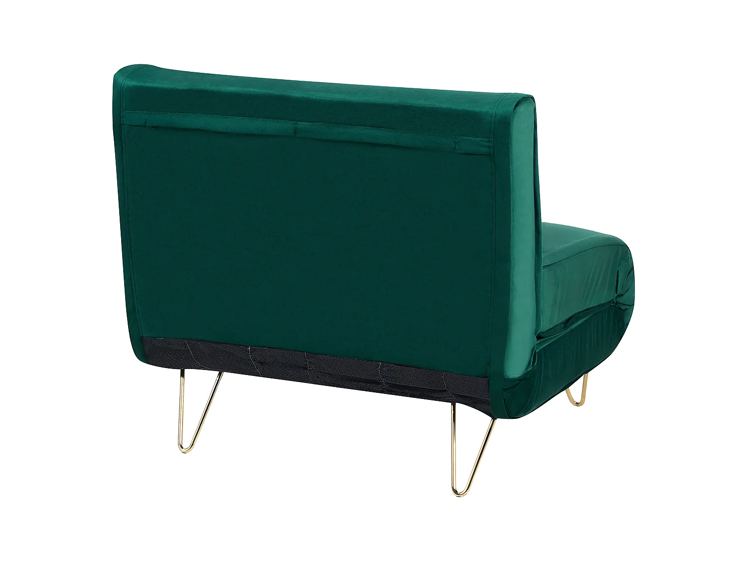 Fauteuil convertible VESTFOLD Velours Vert foncé