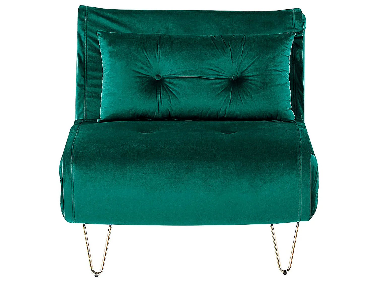 Fauteuil convertible VESTFOLD Velours Vert foncé