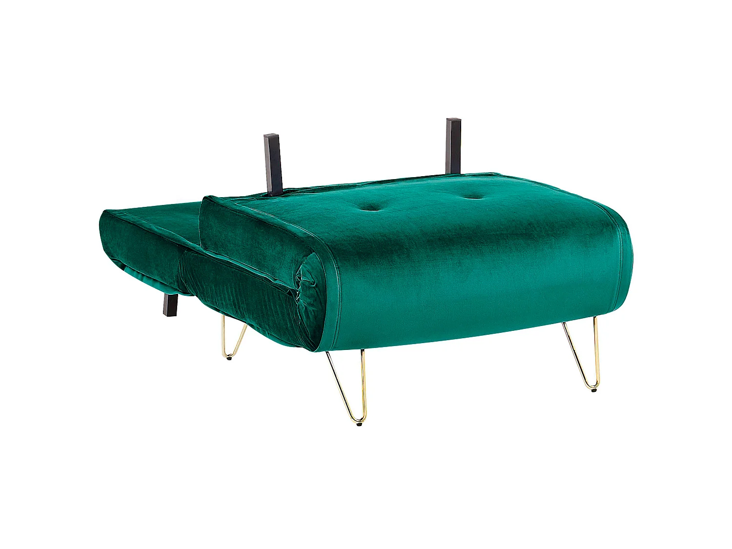 Fauteuil convertible VESTFOLD Velours Vert foncé