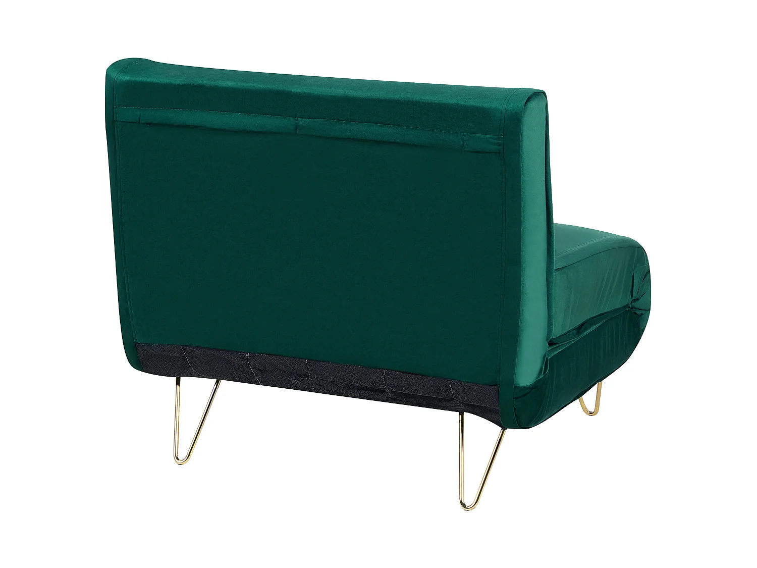 Fauteuil convertible VESTFOLD Velours Vert foncé