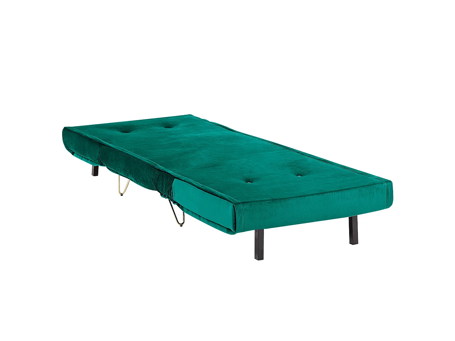 Fauteuil convertible VESTFOLD Velours Vert foncé