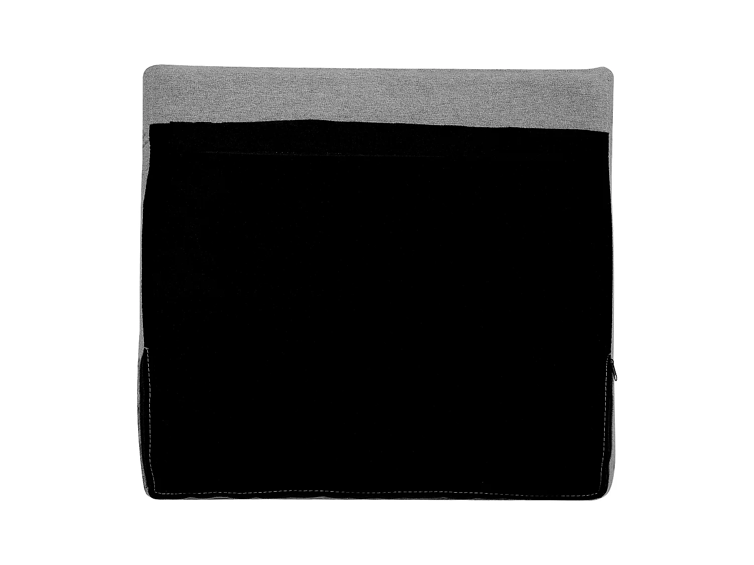 Canapé 2 places VISSLAND Tissu Gris clair