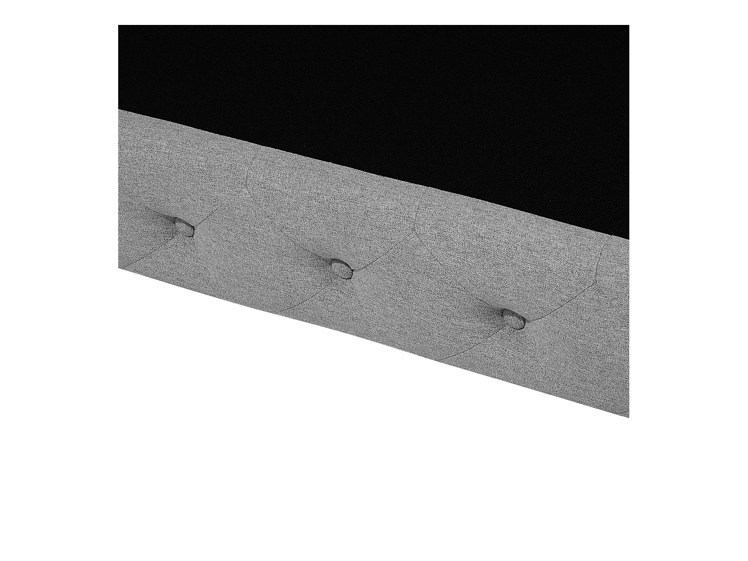 Canapé 2 places VISSLAND Tissu Gris clair